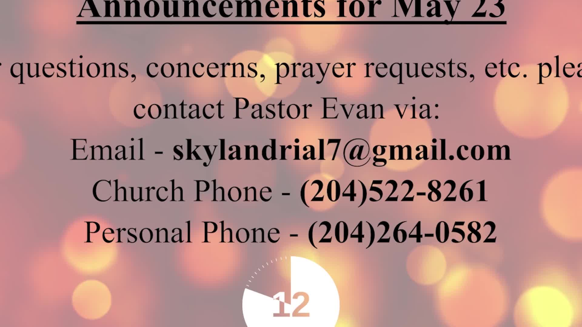 Thumbnail image for Melita - Elim Church Service - May 23, 2021
