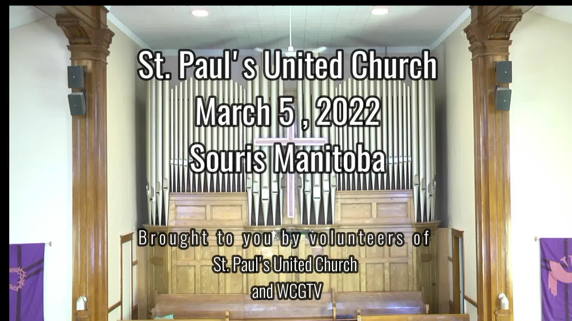 Thumbnail image for Sour- St.Pauls United Church Souris - Mar 5 2022