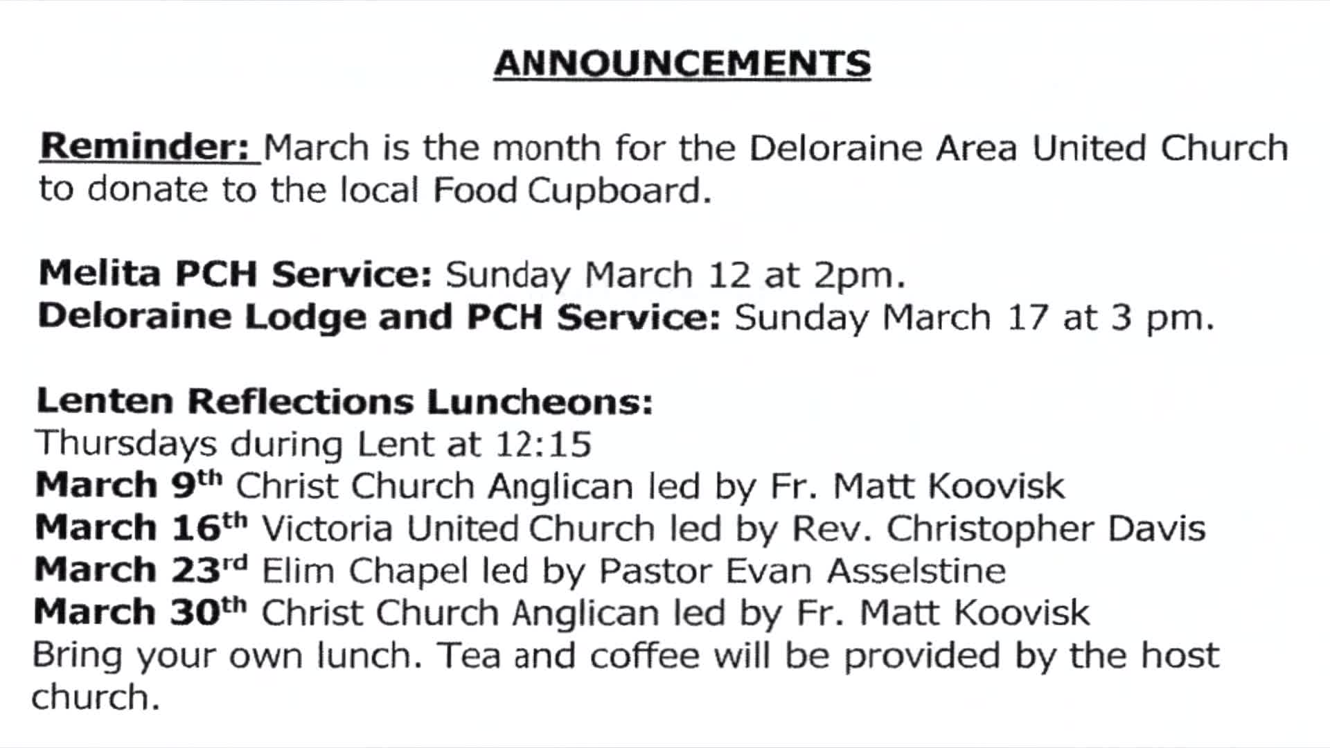 Thumbnail image for Melita United Church March 5 2023