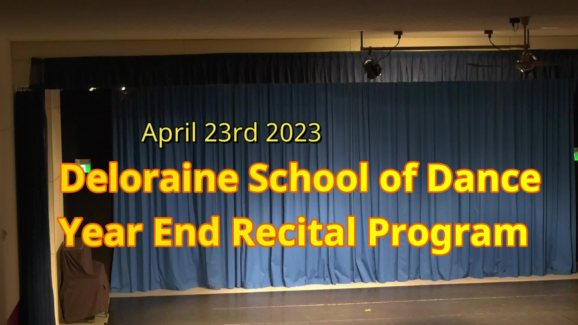 Thumbnail image for Deloraiane School Of Dance Year End Recital Program April 23rd 2023
